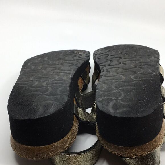 Naot Kayla Sandal Gold Leather Three Strap Adjustable Comfort Shoes US 8 - Picture 14 of 14